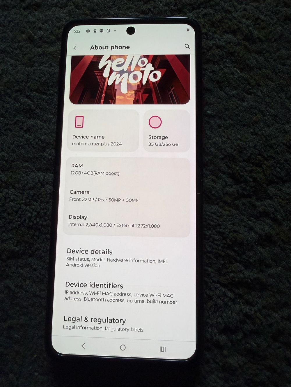 Motorola Razr plus 2024 unlocked hot Pink Foldable with Dual Rear Cameras - Picture 6 of 12